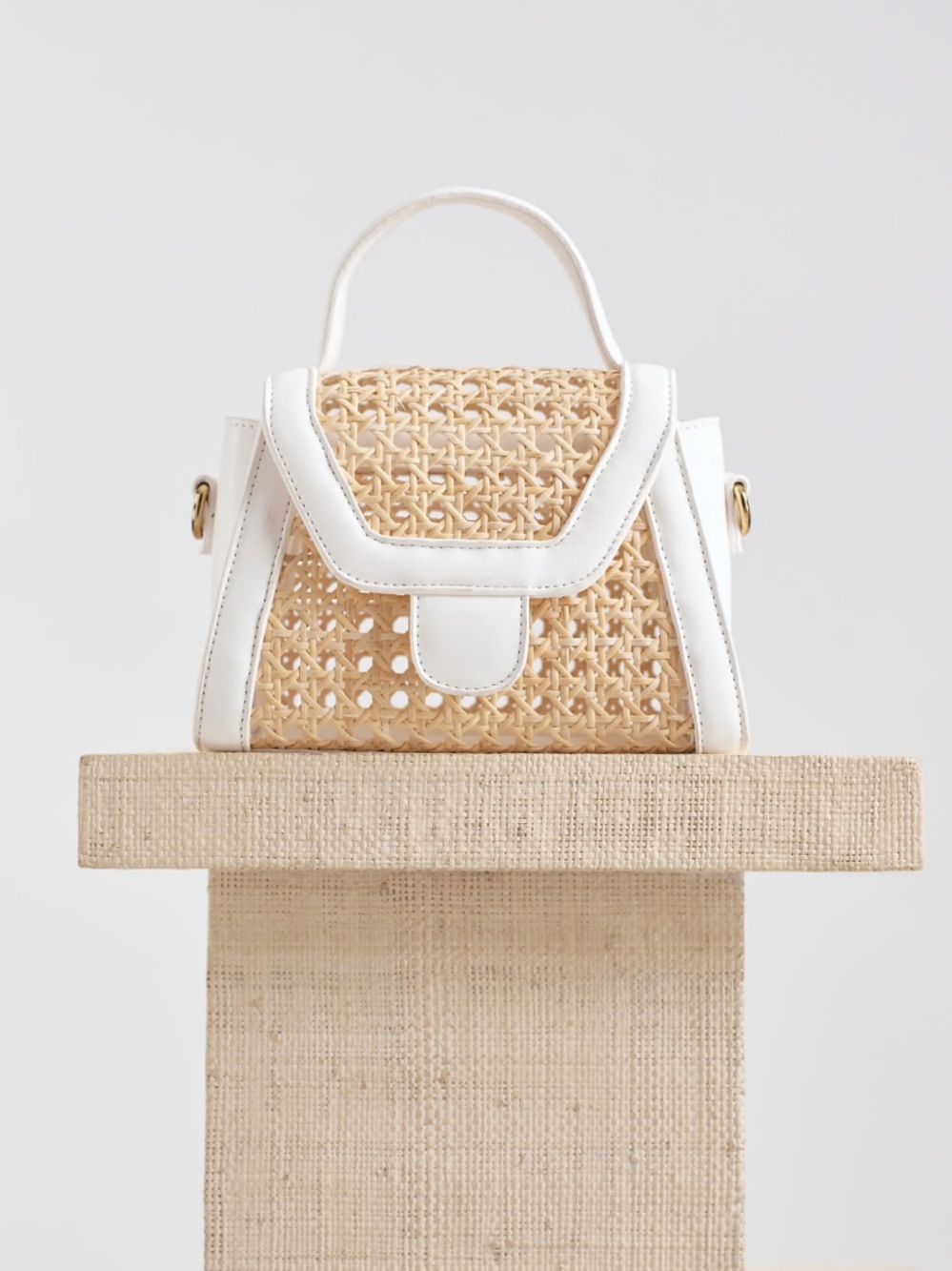 ASOS Dolce Vita Tropez Woven Top Handle Purse